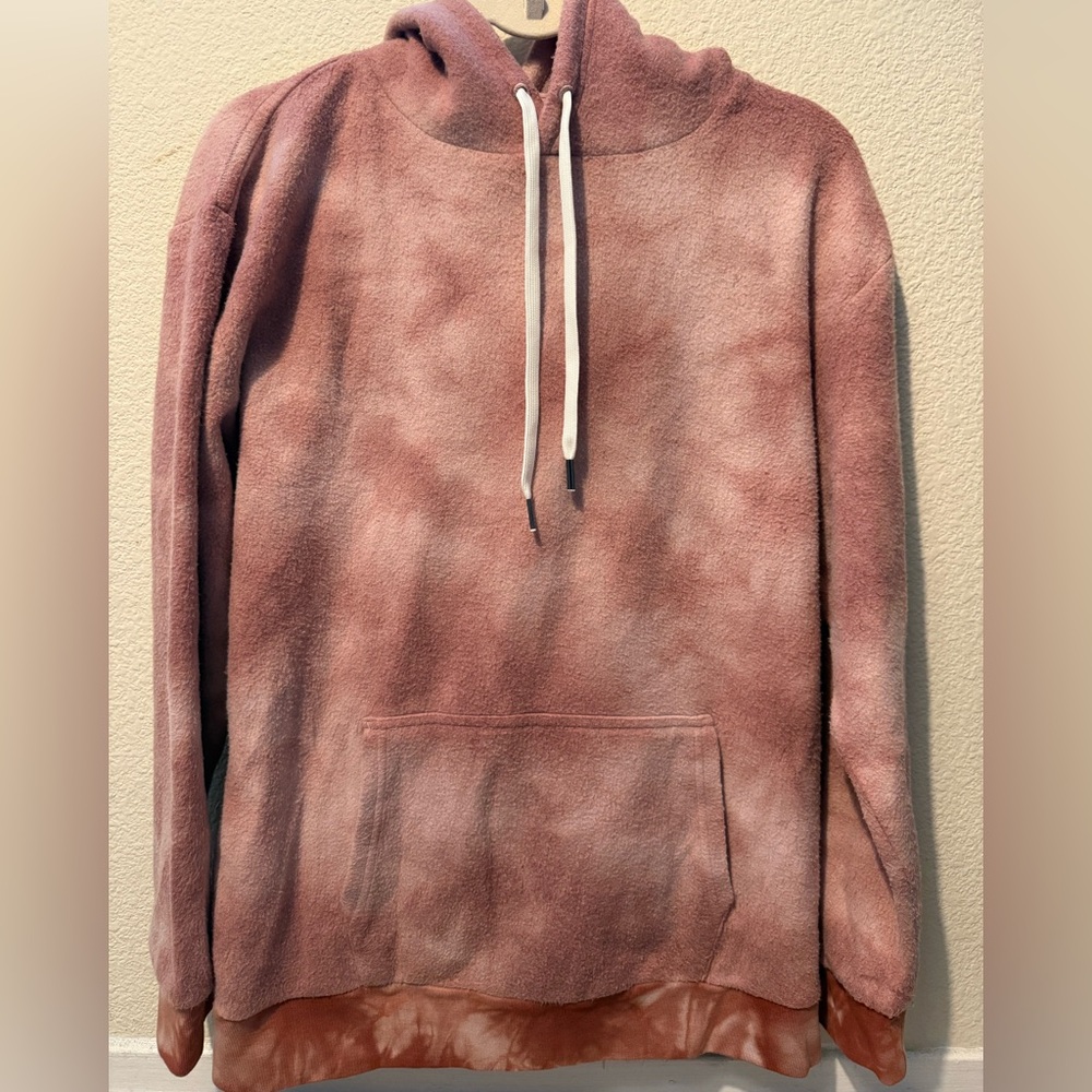 Feat Pink Tie-Dye Blanket Hoodie